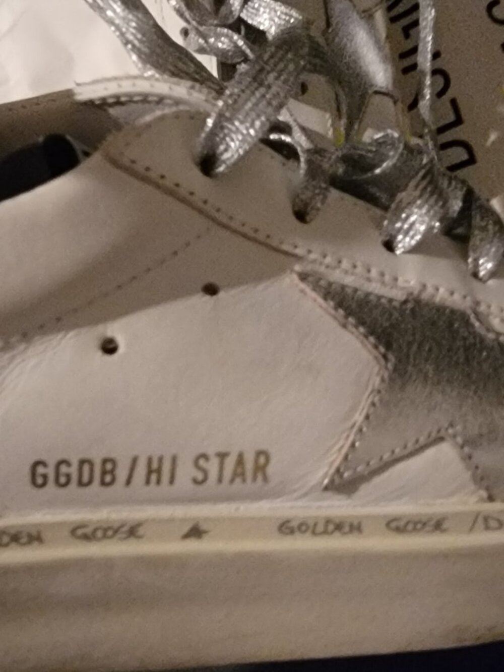 NW Dust Bag Golden Goose Silver Star Sneakers - Picture 6 of 13